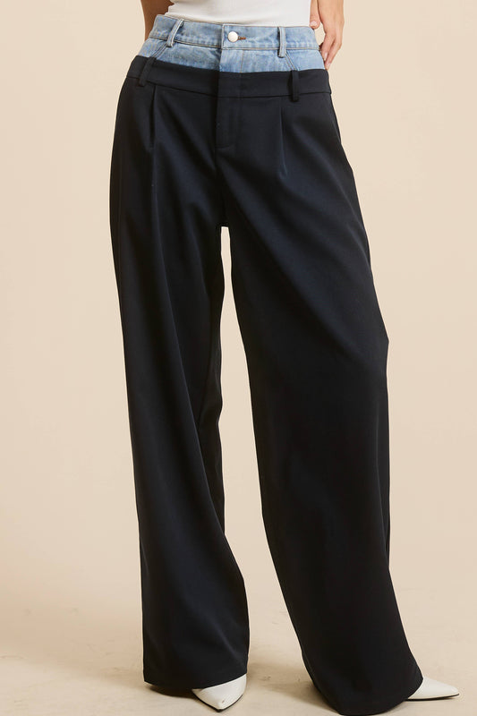 Billie Denim Waistband Trousers