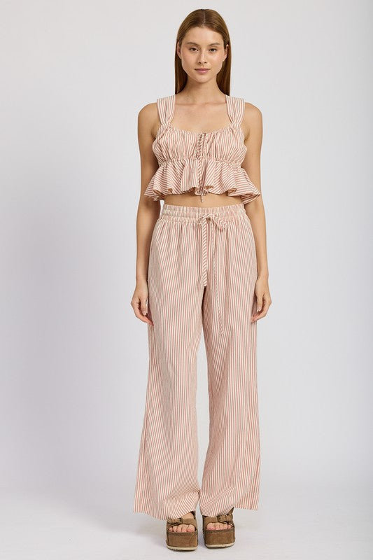 Lounge Pants with Drawstrings