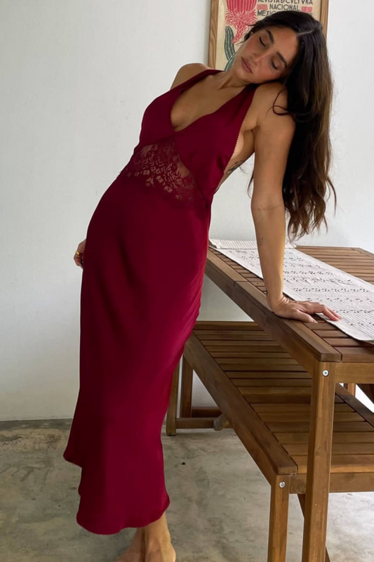 Vanity Lace Midi Dress